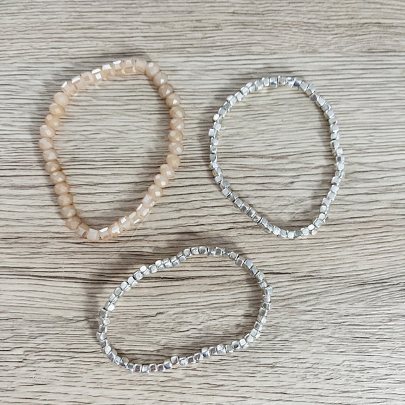 Set of 3 Beaded Bracelets - Picture 2 of 2